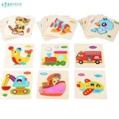 Tranh Ghép Hình 3D Bằng Gỗ Cho Bé