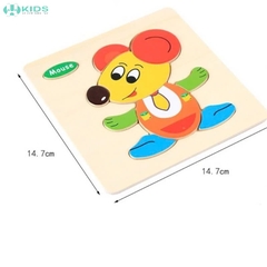 Tranh Ghép Hình 3D Bằng Gỗ Cho Bé