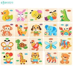 Tranh Ghép Hình 3D Bằng Gỗ Cho Bé