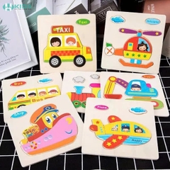 Tranh Ghép Hình 3D Bằng Gỗ Cho Bé