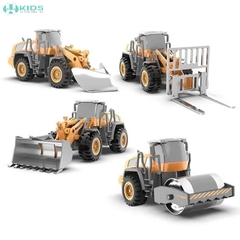 Set 4 Xe Công Trình Hợp Kim Tỷ Lệ 1:55 Cho Bé