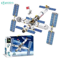 Bộ Xếp Hình Lắp Ghép Trạm Vũ Trụ Phi Hành Gia 471 Chi Tiết Cho Bé 6+