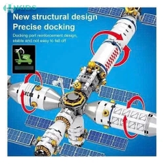 Bộ Xếp Hình Lắp Ghép Trạm Vũ Trụ Phi Hành Gia 471 Chi Tiết Cho Bé 6+