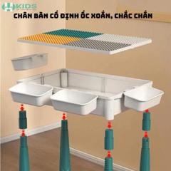 Bộ Xếp Hình Bàn Ghế Tai Thỏ Đa Năng 110 Chi Tiết Cho Bé