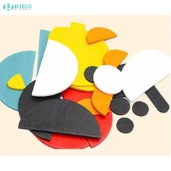 Bộ Đồ Chơi Ghép Hình Gỗ Các Con Vật Montessori – Xếp Hình Sáng Tạo Theo Thẻ Mẫu Cho Bé
