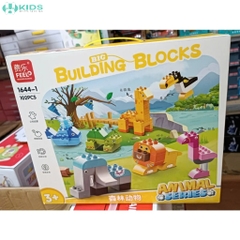Bộ Lắp Ghép Thế Giới Động Vật Building Blocks 102pcs FEELO – Xếp Hình Sáng Tạo Cho Bé 3+