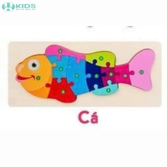Đồ Chơi Ghép Hình Gỗ Nổi Montessori Cho Bé