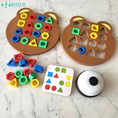 Đồ Chơi Bảng Gấu Lắp Ghép 2 Người Chơi Có Chuông