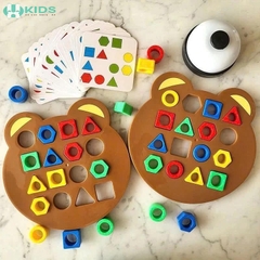 Đồ Chơi Bảng Gấu Lắp Ghép 2 Người Chơi Có Chuông
