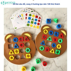 Đồ Chơi Bảng Gấu Lắp Ghép 2 Người Chơi Có Chuông