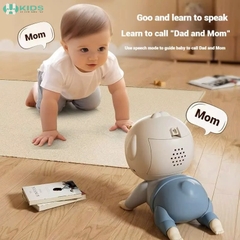 Đồ Chơi Em Bé Tập Bò Đội Mũ Vịt Tự Động