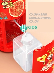 Máy thổi bong bóng bắn pháo hoa tự động có đèn led, phát nhạc loại cao cấp kèm pin