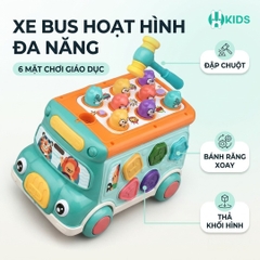 Xe Buýt Bận Rộn Thông Minh Đa Chức Năng Cho Bé – 6 Mặt Chơi Giáo Dục