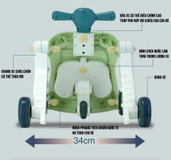 Xe tập đi đa năng 6in1 biến đổi 6 chức năng