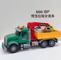 Xe Cẩu Chở Rác Đồ Chơi Cỡ Lớn Có Đèn Nhạc Cho Bé – Thùng Nâng Hạ