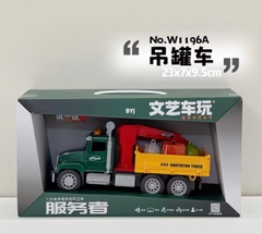 Xe Cẩu Chở Rác Đồ Chơi Cỡ Lớn Có Đèn Nhạc Cho Bé – Thùng Nâng Hạ