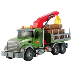 Xe Cẩu Chở Gỗ Đồ Chơi Cỡ Lớn Có Đèn Nhạc Cho Bé – Cẩu Nâng Hạ