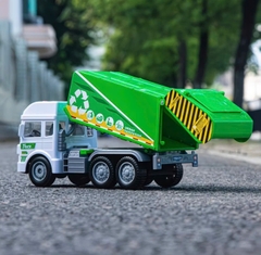 Set 2 Xe Chở Rác Chạy Pin Có Đèn Nhạc Cho Bé Tỉ Lệ 1:18 – Mã 6883