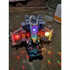 Máy Bay Biến Hình Robot 2 Trong 1 Cho Bé – Tự Động Biến Hình, Đèn LED Và Âm Thanh