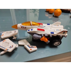 Máy Bay Biến Hình Robot 2 Trong 1 Cho Bé – Tự Động Biến Hình, Đèn LED Và Âm Thanh