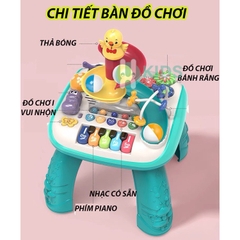 Bàn nhạc đa năng, bàn chơi giáo dục sớm kích thích phát triển giác quan