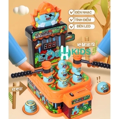 Đồ chơi đập chuột tính điểm đút xu có đèn led nhạc