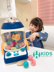 Máy gắp gấu bông mini phiên bản tên lửa có hiệu ứng đèn nhạc kèm sẵn nhiều gấu và bóng cho bé chơi vui nhộn
