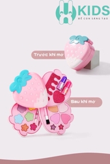 Đồ chơi trang điểm cao cấp hình dâu tây xinh xắn cho bé gái X KIDS có thể dễ dàng tẩy rửa sạch sẽ