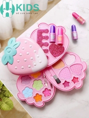 Đồ chơi trang điểm cao cấp hình dâu tây xinh xắn cho bé gái X KIDS có thể dễ dàng tẩy rửa sạch sẽ
