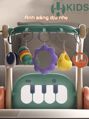 Thảm đạp nhạc, thảm nhạc nằm chơi cho bé sơ sinh đa năng kết hợp xe tập đi 3in1 có phím đàn piano cho trẻ em