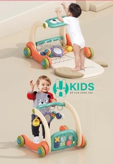 Thảm đạp nhạc, thảm nhạc nằm chơi cho bé sơ sinh đa năng kết hợp xe tập đi 3in1 có phím đàn piano cho trẻ em