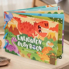 Đồ Chơi Bóc Dán Nhiều Chủ Đề Busy Book Montessori Cho Bé – Sách Tương Tác Chủ Đề Động Vật, Số Đếm, Giao Thông, Khủng Long