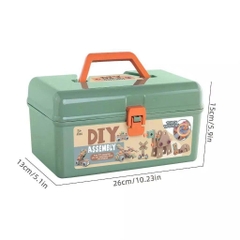 Hộp Kỹ Thuật 144 Chi Tiết Cho Bé – Bộ Đồ Chơi Lắp Ráp DIY Có Máy Khoan Pin, Phát Triển Tư Duy Sáng Tạo Cho Trẻ 3+