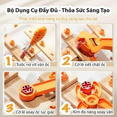 Hộp Kỹ Thuật 144 Chi Tiết Cho Bé – Bộ Đồ Chơi Lắp Ráp DIY Có Máy Khoan Pin, Phát Triển Tư Duy Sáng Tạo Cho Trẻ 3+