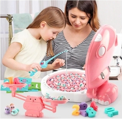 Đồ Chơi Câu Cá Nam Châm kèm cân toán học có phát nhạc Tiếng Anh, thẻ bảng chữ số, sạc pin bằng USB và 45 cá nhỏ