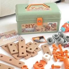 Hộp Kỹ Thuật 144 Chi Tiết Cho Bé – Bộ Đồ Chơi Lắp Ráp DIY Có Máy Khoan Pin, Phát Triển Tư Duy Sáng Tạo Cho Trẻ 3+