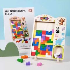 Đồ Chơi Gỗ Xếp Hình Tetris Montessori Đa Năng Cho Bé 3+ Tuổi – Rèn Tư Duy Logic & Khéo Léo