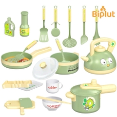 Bộ Đồ Chơi Nhà Bếp Cho Bé Chủ Đề Khủng Long – Set Nấu Ăn Mini Kèm Bếp & Dụng Cụ 20 Chi Tiết