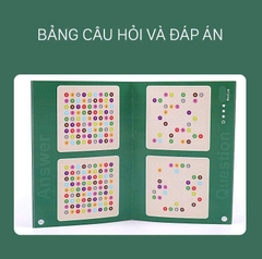 Đồ Chơi Gỗ SUDOKU Montessori Học Số Và Màu Sắc Cho Bé – Bảng Ghép Số Tư Duy Toán Học 1-9