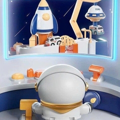 Đồ Chơi Đường Đua Không Gian Cho Bé – Bộ Phi Hành Gia & Xe Ô Tô Vũ Trụ Tương Tác 10 Cấp Độ