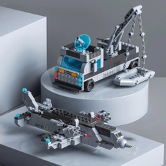 BỘ LẮP RÁP TÀU CHIẾN WARSHIP Túi 554 CHI TIẾT – NHỎ GỌN NHƯNG CỰC CHẤT