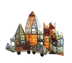 BỘ XẾP HÌNH NAM CHÂM MAGNETIC TILES 100 CHI TIẾT – BÉ CHƠI MÊ, BA MẸ CỰC THÍCH