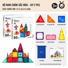 LẮP GHÉP NAM CHÂM ONSHINE 50PCS – BỘ ĐỒ CHƠI “QUỐC DÂN” GIÚP BÉ THÔNG MINH HƠN MỖI NGÀY