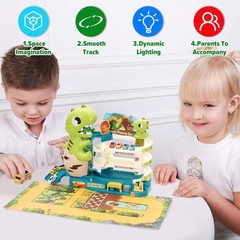 BÃI ĐỖ XE KHỦNG LONG TỰ ĐỘNG – BÉ TRAI NHÌN LÀ MÊ TÍT