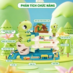 BÃI ĐỖ XE KHỦNG LONG TỰ ĐỘNG – BÉ TRAI NHÌN LÀ MÊ TÍT