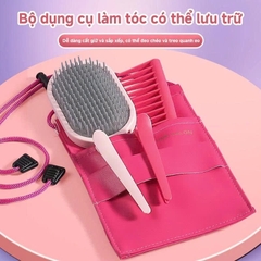Bộ Đồ Chơi Làm Tóc Cho Bé Hair Salon Kèm Máy Sấy Máy Duỗi Lược Kẹp Tóc Phụ Kiện Công Chúa