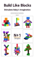 Linking Cubes Montessori - Bộ Học Liệu STEM Giúp Bé Học Toán, Đếm Số Và Phát Triển Tư Duy