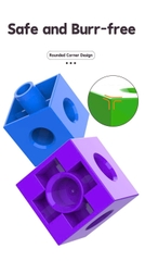 Linking Cubes Montessori - Bộ Học Liệu STEM Giúp Bé Học Toán, Đếm Số Và Phát Triển Tư Duy