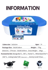 Linking Cubes Montessori - Bộ Học Liệu STEM Giúp Bé Học Toán, Đếm Số Và Phát Triển Tư Duy