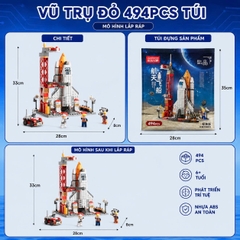 Lắp Tàu Chiến Khổng Lồ, mô hình tàu chiến 6 in 1, ghép máy bay, tàu chiến, xe tăng, giúp bé sáng tạo
